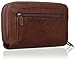 Buxton Women's Heiress Double Zip Organizer, Mahogany, One Size