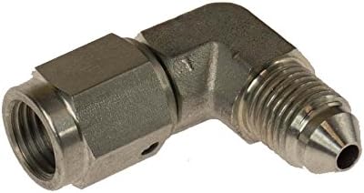 Motamec -3AN Male to Female 90 Degree Swivel Stainless Steel Brake Fitting