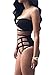 Spring fever Women's Sexy Criss Cross High Waist Hollow Out Bandage 2PCS Bikini Set Swimsuit Swimwear