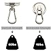 Ant Mag - Carabiner Magnetic Hooks 80LBS Heavy Duty Neodymium Magnet Carabiner with Swivel Carabiner Snap Hook for Indoor/Outdoor Hanging Grill Kitchen Factory Warehouse Office (2Pack)