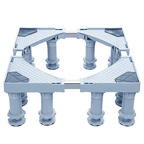 Trolley Washing Machine, Adjustable Appliance Base for Tumble Dryers Refrigerator,12(Fixed-Foot) 17-20cm