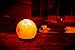 [Hand Crafted] HemingWeigh Himalayan Rock Salt Sphere Lamp with Wood Base Electric Wire 14-15 CM