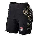 G-Form Women's Pro-B Shorts, Black/Yellow, Small