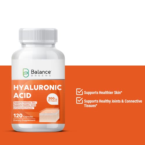 Hyaluronic Acid Skin Supplement 200mg Per Capsule, 120 Capsules, 4