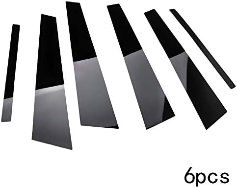 Merssavo Fit for Honda Civic 2006-11 Mirror Effect Window Pillar Posts Cover Trim 6PCS