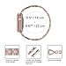 Wearlizer Rose Gold Bling Compatible with Apple Watch Bands 38mm 40mm Womens Rhinestone for iWatch Replacement Stainless Steel X Wristband Beauty Dress Bracelet(Metal Hand Removal Link) Series 4 3 2 1