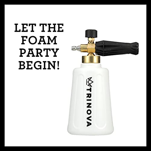 TriNova Foam Cannon for Pressure Washer Original Wide Neck, Wide Base