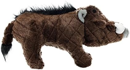 MIGHTY- Safari Brown Warthog- Squeaker-Multiple Layers. Made Durable, Strong & Tough. Interactive Play Dog Toy (Tug, Toss & Fetch). Machine Washable & Floats