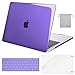 MOSISO MacBook Pro 13 Case 2018 2017 2016 Release A1989/A1706/A1708, Plastic Hard Shell & Keyboard Cover & Screen Protector & Storage Bag Compatible Newest Mac Pro 13 Inch, Crystal Violet