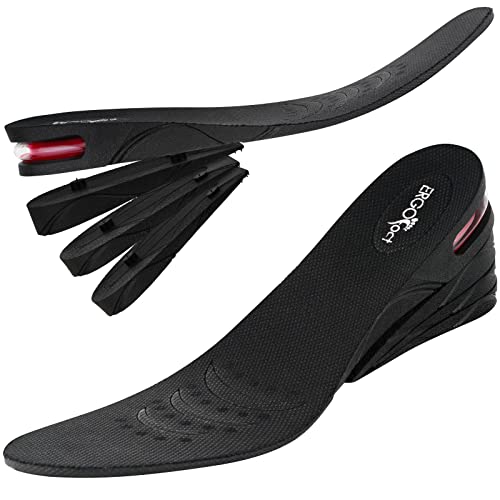 Height Increase Insoles (Wider for Men), Adjustable 4-Level Up to
