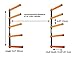 KASTFORCE KF1002 Lumber Storage Rack 5-Level System 110lbs per Level with Material Stop Holes and Durable Sheet Metal Screws, Wood Rack, Workshop Rack