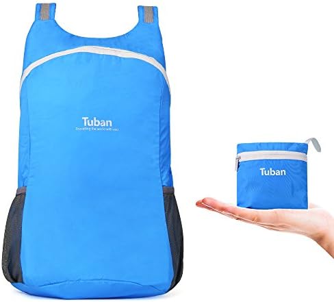 18L Lightweight Packable Durable Foldable Travel Hiking Backpack Daypack for Men Women and Teens（Blue