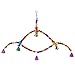 Onpiece Colorful Beaded Wood Bird Cage Swing Toy Parrot Finch Cage Perch Hanging Chew Toysthumb 2