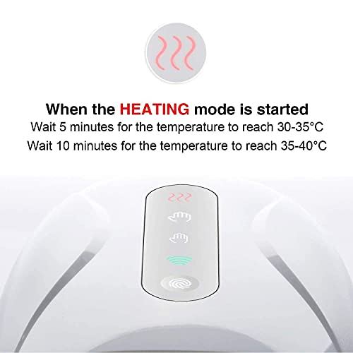 Masajeador De Mano Eléctrico Masajeador De Manos Artritis Hand Massager con Calor Compresión para El Masaje De Puntos De Acupuntura, El Alivio del Dolor, Adormecimiento del Túnel Carpiano y de Los Dedos
