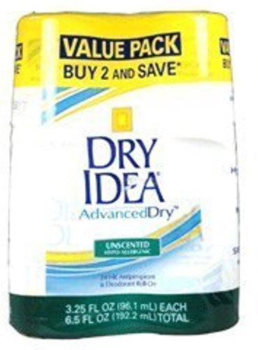 Dry Idea Advanced Dry Anti-Perspirant Deodorant Roll-On Unscented [2-pack] (Pack of 2)