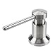 Sink Soap Dispenser Built in Hand Sink Pump 304 Stainless Steel - Brushed, Large Capacity 17 OZ Bottle, Countertop Thick Deck Installation, Well Built and Sturdy with a 5 Years Warranty