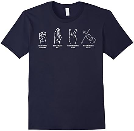 Men's Nothing Beats Violin T shirt Large Navy