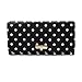 JuJuBe Be Rich Tri-Fold Wallet with Snap Enclosure, Legacy Collection - The Duchess - Black with White Polka Dots