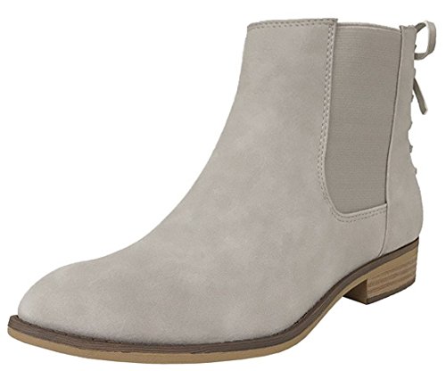 City classified women s lace up back flat heel ankle bo…