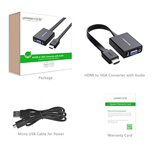Ugreen Adattatore Hdmi A Vga Convertitore Cavo 1080p Full Hd Con Audio Per Pc Portatili Macbook Chromebook Raspberry Pi Apple Tv Hdtv Nero Bef7f901dcebee0a6c4ecbca7 Pcpartpicker