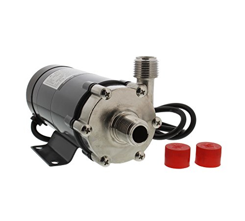 Magnetic Drive Home Brew Beer Siphon and Water Circulation Pump – Food Grade Stainless Steel Head with 1/2" Inch Thread