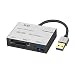 XQD Card Reader, ONTEN USB 3.0 SD XQD Card Reader, Aluminum Alloy Flash Memory Card Reader for Sony G Series, Lexar USB Mark Card, Support Windows/Mac OS System (Silver)