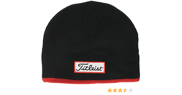 Titleist Men's Tour Patch Beanie, Black 