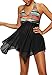 QingLemon Womens Plus Size Halter Swimdress Tankini Swimwear Swimsuit 2 Pieces(FBA)