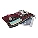 FakeFace Multi-funtional Nylon Zipper Travel Handbag Pouch / Bag in Bag / Insert Organizer / Cosmetic Toiletry Bag Pocket / Makeup Bag / Tidy Bag Dark Red