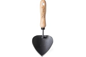 Gardener's Supply Company Lifetime Trowel | Heavy Duty Forged Steel with Ergonomic Hardwood Handle Garden Hand Tool for Digging, Mixing Soil & Outdoor Garden Planting