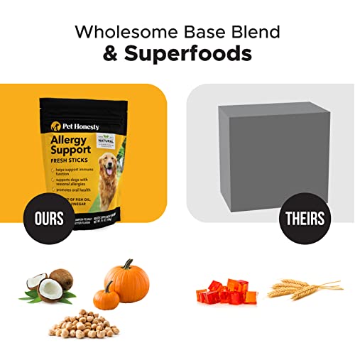 Pet Honesty Allergy Support Fresh Sticks Dental Sticks for Dogs