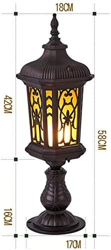 家具の照明 Ledヴィンテージ屋外ウォールライトレトロクリエイティブe27壁ランプのアルミニウム金属防水 ウォールランタンガラスランタンの芝生ライトコートヤードヴィラウォールエクステリアバルコニー柱ヘッドライト1 ライト Color H Modernzeg Hu