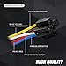 5 Pack - Automotive Relay Set 5-Pin 40A 12V SPDT With Interlocking Relay Socket/Wiring Harnesses