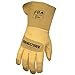 Youngstown Gloves Leather Utility Long Cuff Work Glove For Men - Kevlar Lined - Cut, Puncture, Flame Resistant, Arc Rated - Black/Tan, Large