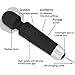 Lamantt Rechargeable Personal Wand Massager,Cordless Personal Massager Handheld with 20 Patterns & 8 Speeds Waterproof and USB Wand Massage, Recovering Back Neck Legs (Black-1)