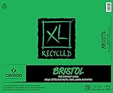Canson XL Series Recycled Bristol Pad, 14" x 17", Fold-over Cover, 25 Sheets (100510934)