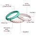 Egnaro Silicone Wedding Ring for Women,Seamless Thin and Stackble Braided Rubber Wedding Bands Rubber Rings for Women