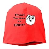 Woman Skull Cap Beanie Owl Image Headwear Knit Hat