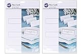 2 X Wilton Silver Border Place Cards