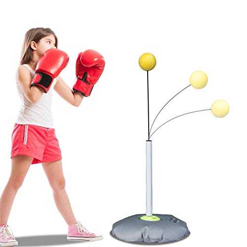SYNTECSO Boxing Reflex Ball, Kids Punching Ball and Boxing Speed Ball with Two Fight Balls for MMA Punching Speed and Fight Reactions Training and Stress Relief - Thumbnail 5