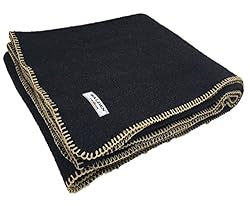 Walden Backyards Fireside Wool Blanket with Leather