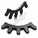 Ali+Oli Modern Sleepy Eyes Wall Decor for Nursery Baby Room | Wooden Eyelash Art Replaces Wall Stickers | Modern Nordic Design for Kid's Rooms (Black)