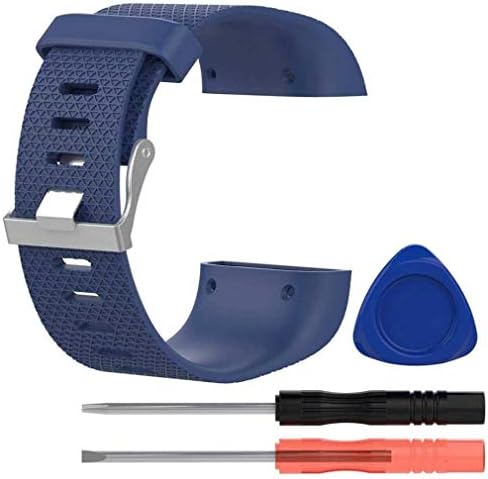Fitingran Fashion Strap for Fitbit Surge Strap, Silicone Adjustable Replacement Straps Accessories for Fitbit Surge Watch Fitness Tracker Wrist Band