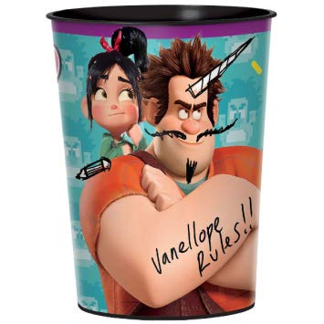 12 pack Disney Wreck-It Ralph 2 - 'Ralph Breaks the Internet' Birthday Party Supply Pack 16 oz Plastic Favor Cups