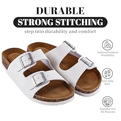 Unisex Cork Footbed Sandals with PU Leather