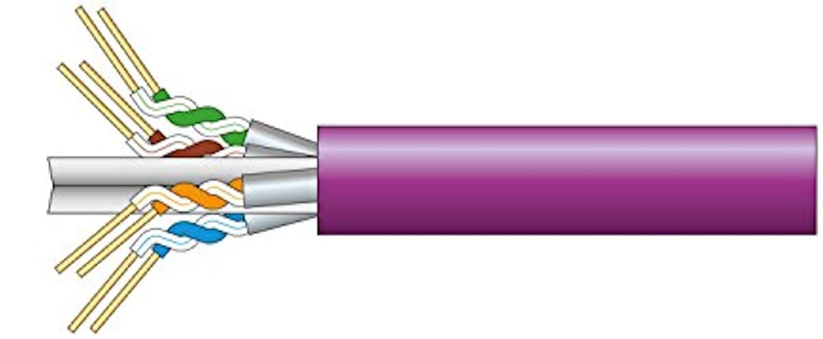 Mercury | Cat6a Network Cable High Speed Oxygen Free Solid Copper | 305 Metre Drum, Black