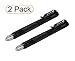 Partstock(TM) 2-Pack Aircraft Aluminum Defender Tactical Pen Military or Police Outdoor Survival Tool.(Black)