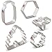 Bee Cookie Cutters 5-Pc. Set Made in the USA by Ann Clark, Bee, Beehive, Small Flower, Honeycomb, Honey Jar
