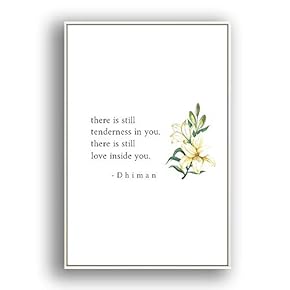 Framed Canvas Wall Art for Living Room, Bedroom Simple Words Canvas Prints for Modern Home Decoration Ready to Hang - 16"x24" inches
