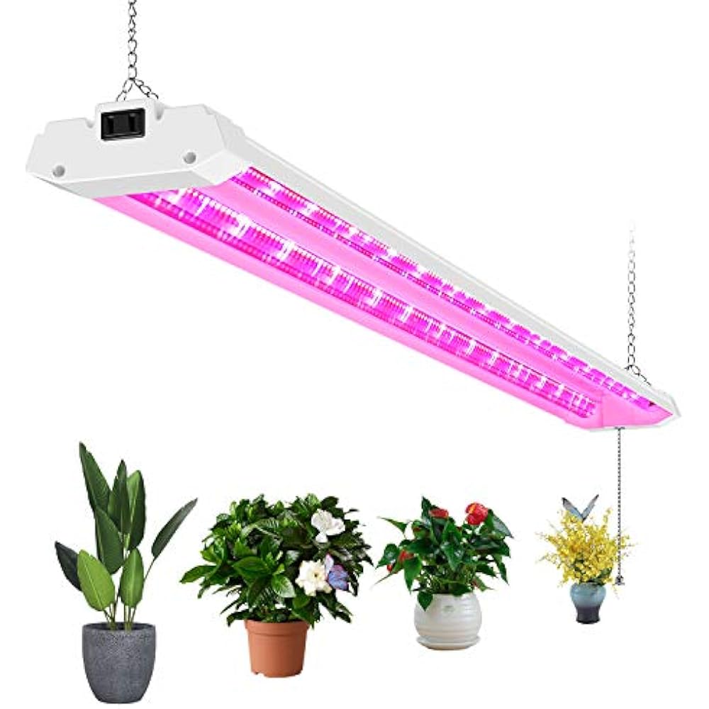 AntLux 4ft LED Grow Lights 50W Full Spectrum Integrated Growing Lamp